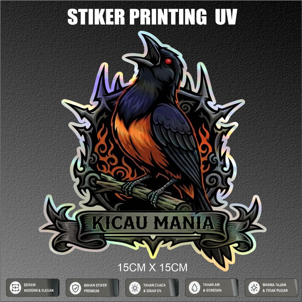 Stiker Kicau Mania,atiker burung murai keran,untuk pecinta burung