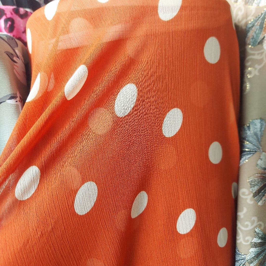 kain sifon premium  - kain sifon yoryu motif  - kain sifon polkadot  - kain sifon ceruti motif
