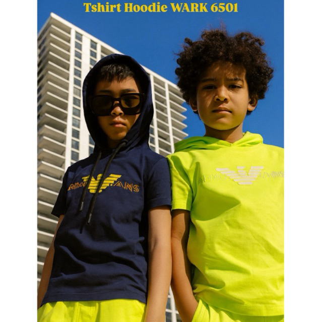 Kaos Anak Hoodie WARK 6501 Style Edisi Natal Premium Usia 2-17 Tahun Baju Anak Cowok/Laki Laki Model