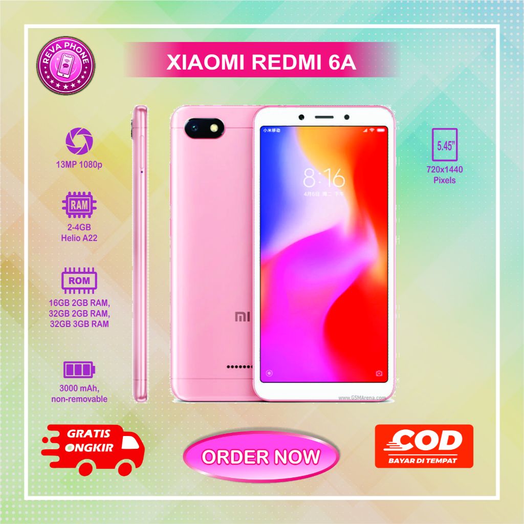 HP XIAOMI REDMI 6A Normal second siap pakai