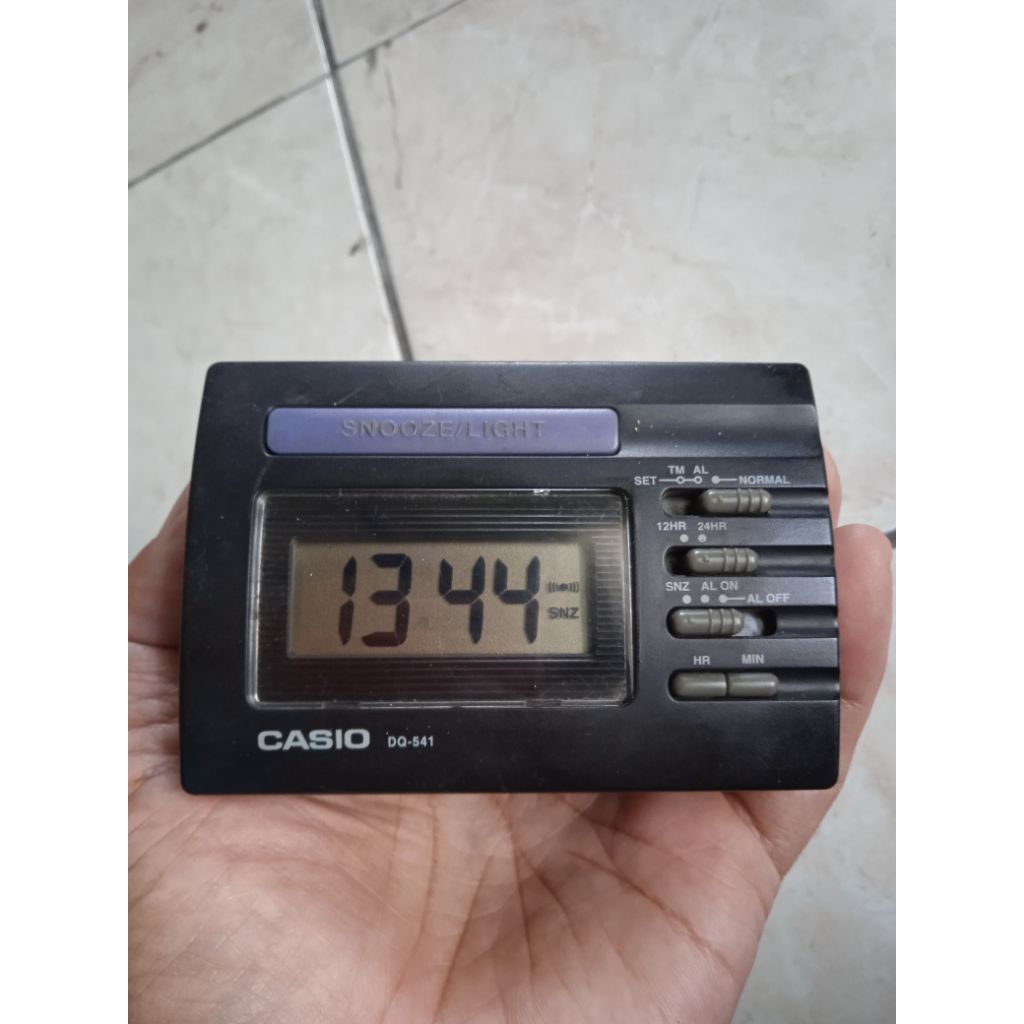 jam meja casio alarm bekas normal