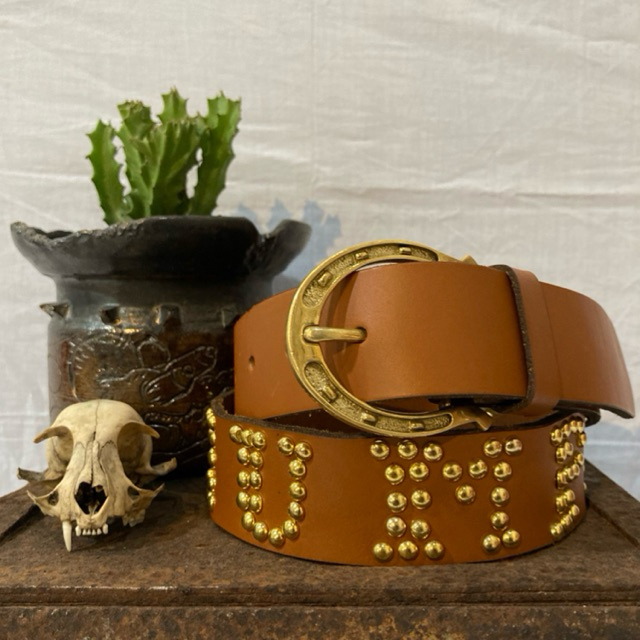 BKW Studded Leather Belt (Triumph Pattern)