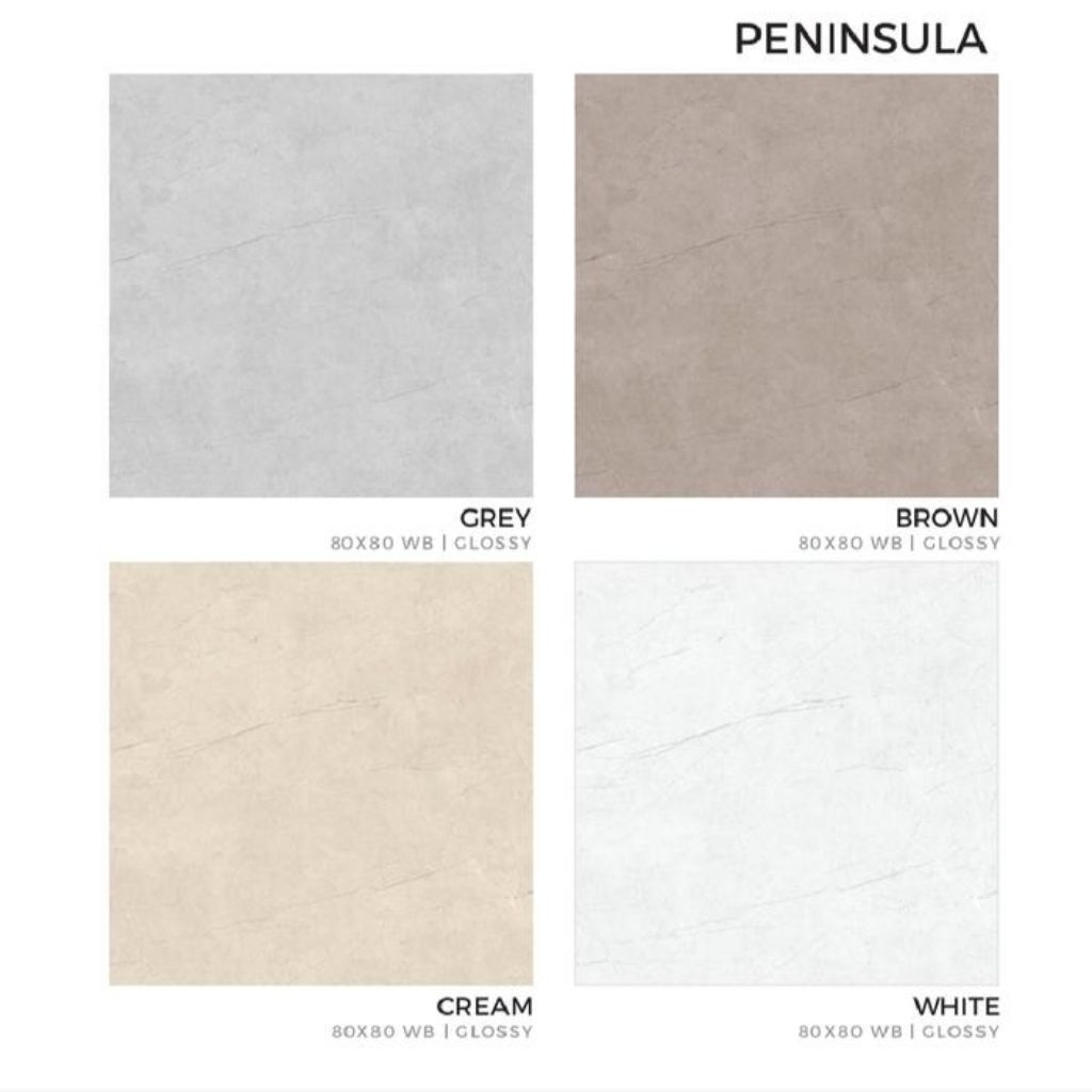 Keramik Platinum Peninsula 80x80 / Keramik Glossy Rectified