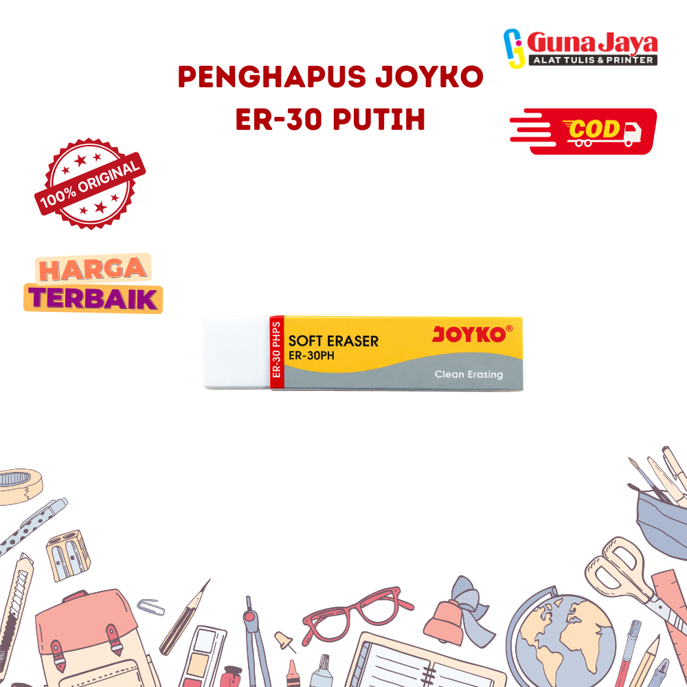 JOYKO ER 30 PENGHAPUS PUTIH - Penghapus Joyko - Penghapus Sekolah