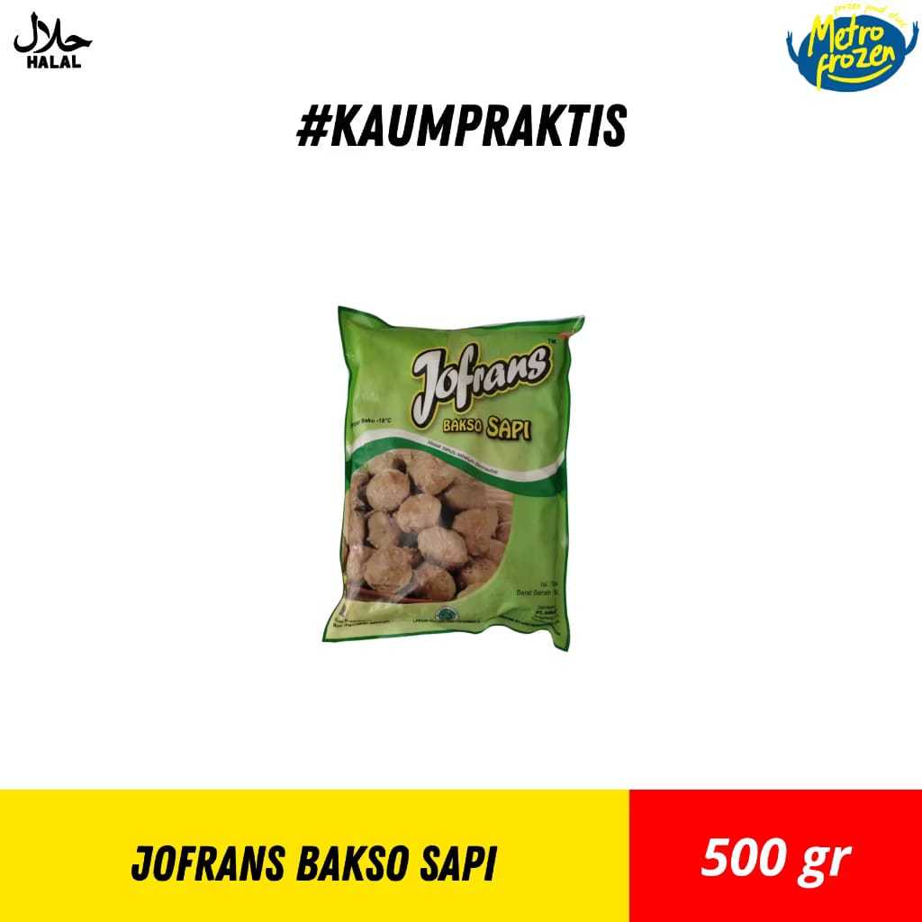 JOFRANS Bakso Sapi 500gr //bakso daging sapi //pentol daging sapi