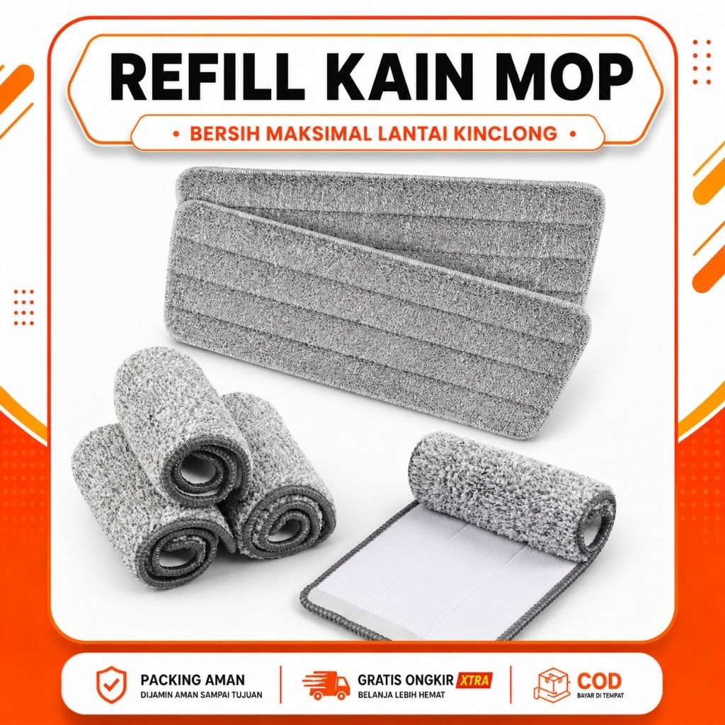 refill kain pel mop / refill mop refill kain spray mop