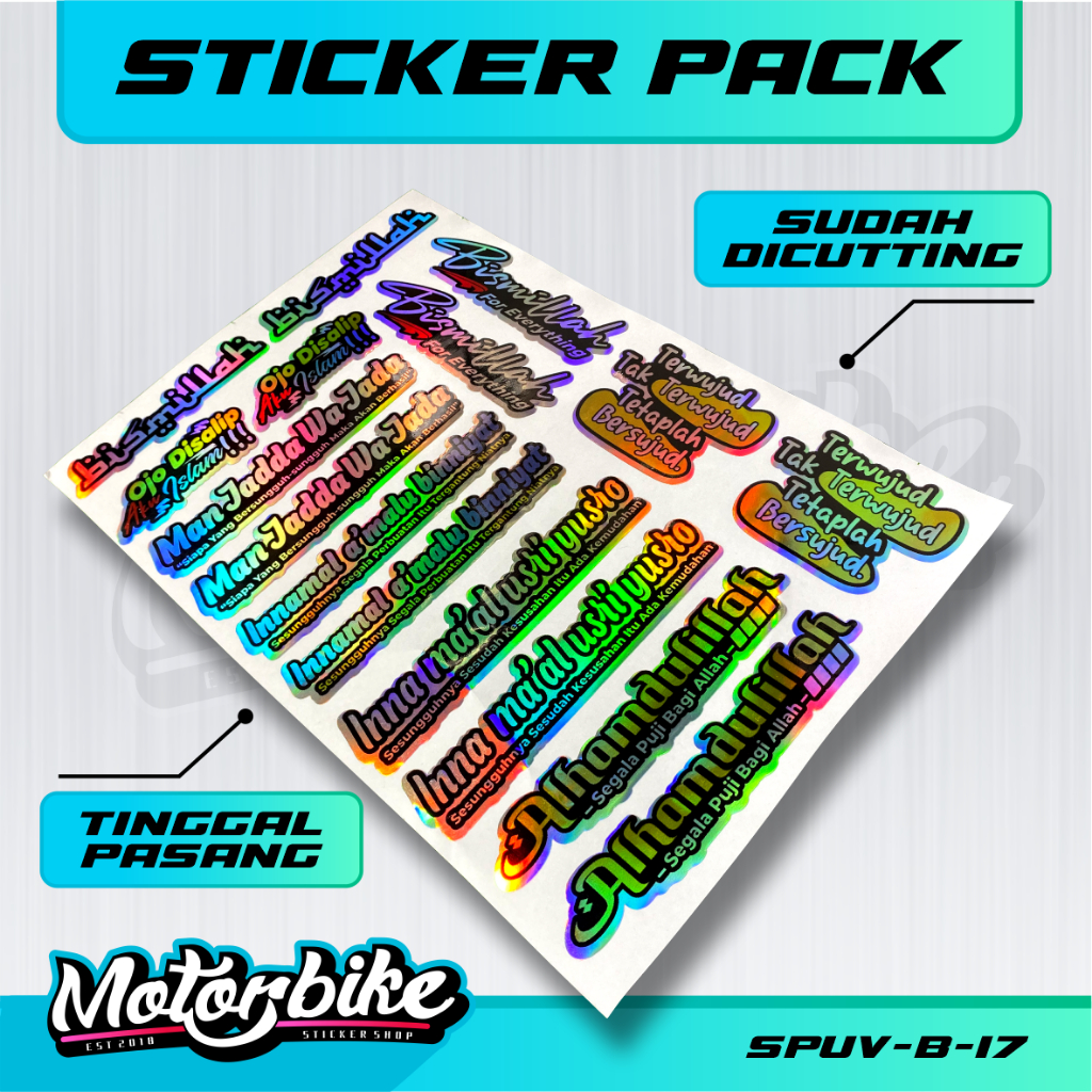 STICKER AESTHETIC VIRAL ISLAMI QUOTES ISLAMI STICKER PACK QUOTES ISLAMI UNTUK TUMBLER LAPTOP-SPUV