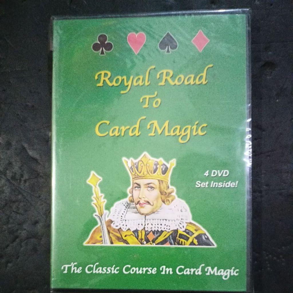 Sulap Royal Road to Card Magic 4 DVD set Original DVD