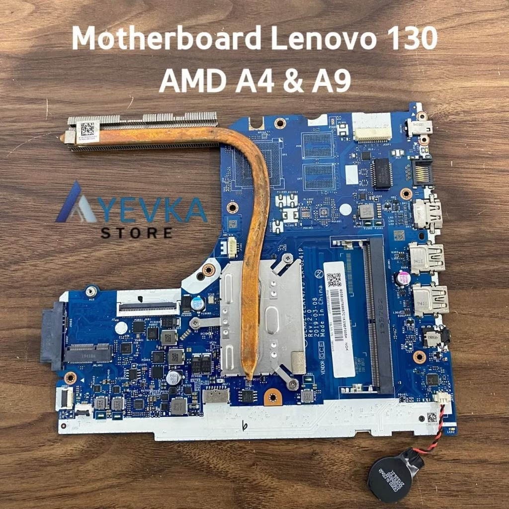 Motherboard Lenovo Ideapad 130-14AST AMD A9 A6 A4 kode 81H4 Normal Tested Seken Original [ mainboard