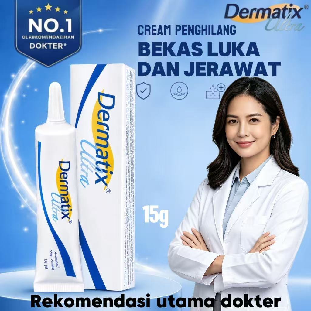 *ORI & EXP2028* Dermatix Ultra Scar Removal Cream 15gr  - Surgical Scars Effectively - Bekas Caesar 