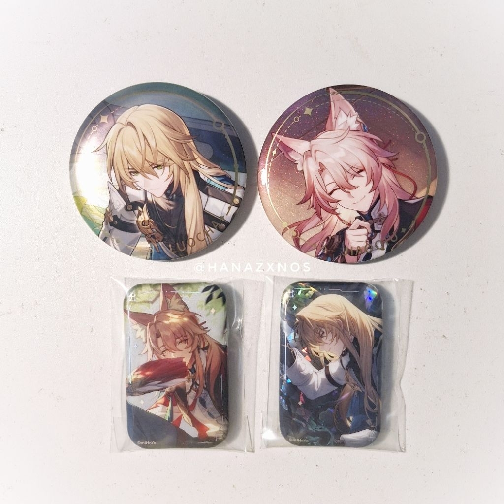 Honkai Star Rail HSR Jiaoqiu & Luocha Can Badge