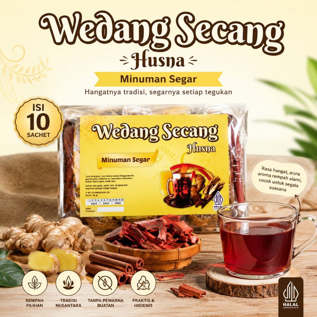 Secang Husna - wedang secang Jogja - wedang secang praktis - minuman kesehatan tradisional