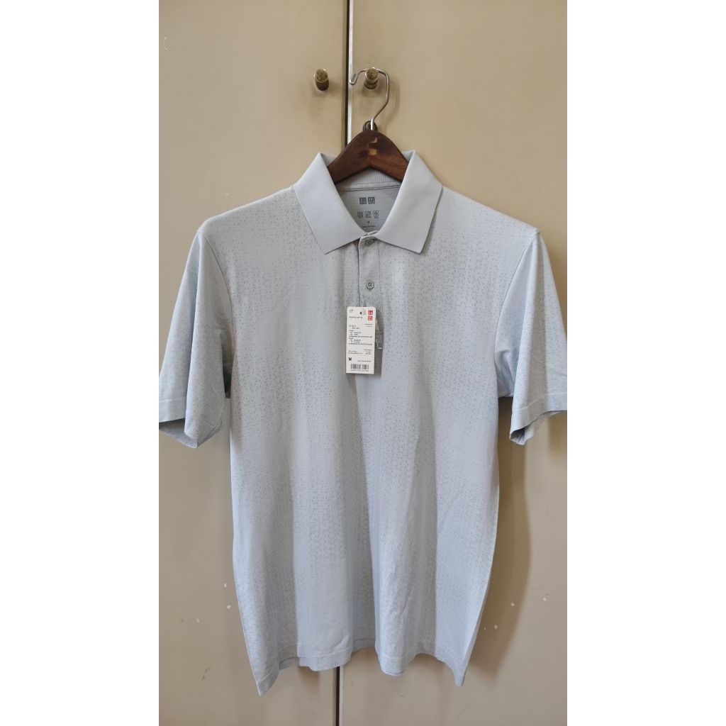 Baju Uniqlo Polo Original Dry-Ex Tech Grey
