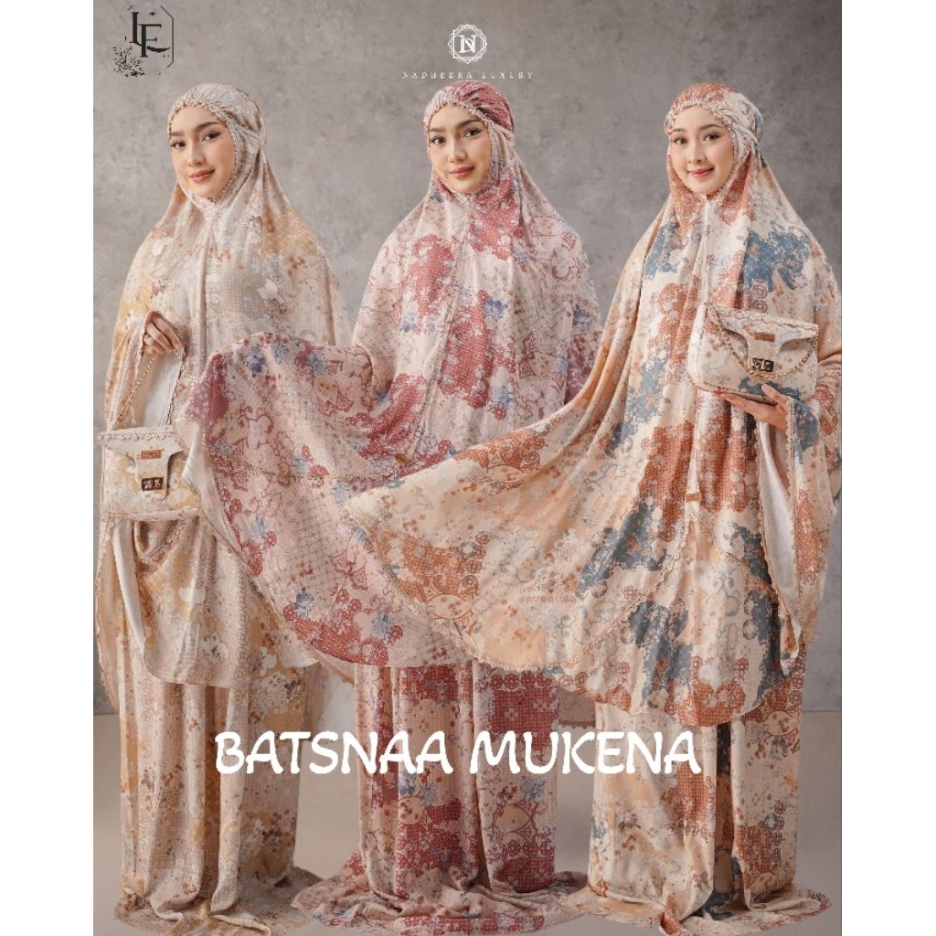 BATSNAA MUKENA BY NADHEERA LUXURY// MUKENA MOTIF// MUKENA DEWASA// MUKENA RAYON