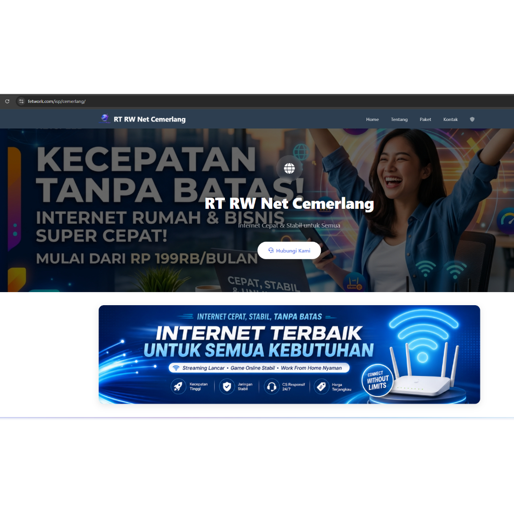 Website Sederhana untuk RT/RW Net