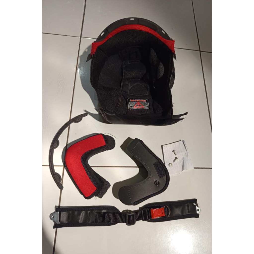 Busa Helm KYT 2 Vision Fullset - Kain Nylek Nyaman, Kancing Plastik, Tersedia Ukuran M, L, XL
