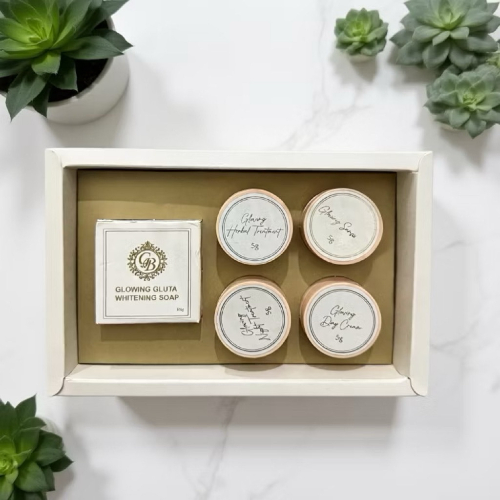 glowing beauty skincare(5in1)/produk Malaysia ori 100%