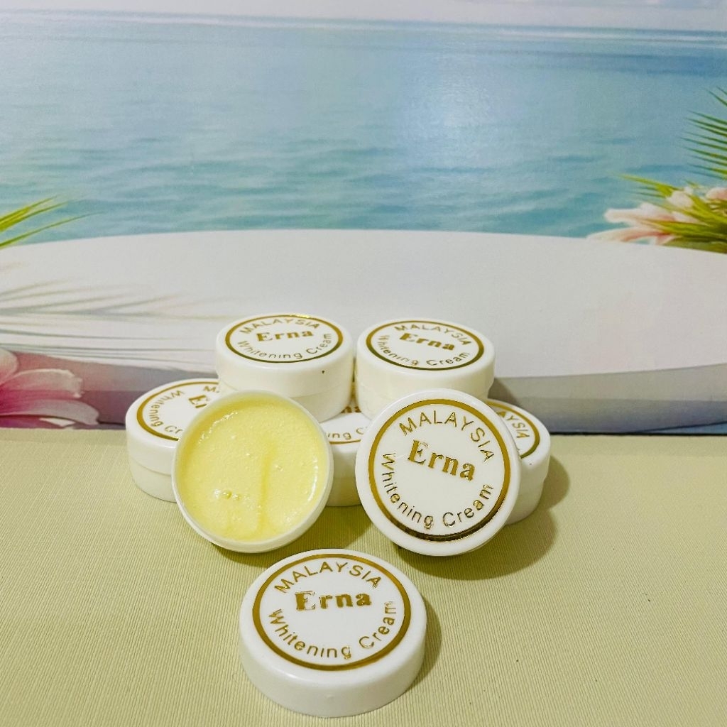 [ready] 6pcs cream Erna siang malam