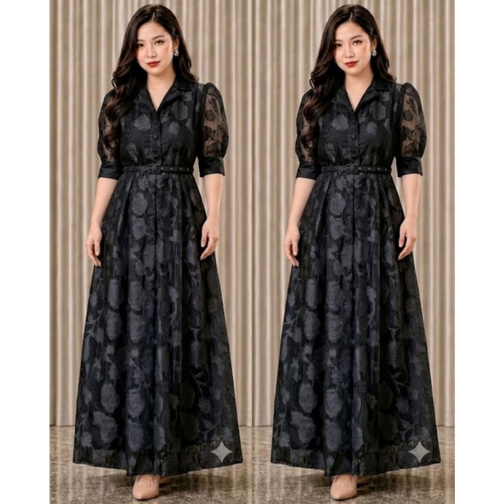 LONG DRESS BRUKAT TILE
