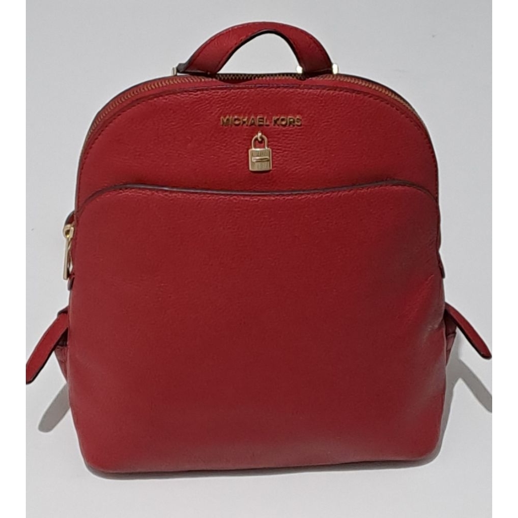 MK* Adele Large Backpack Wanita Kulit