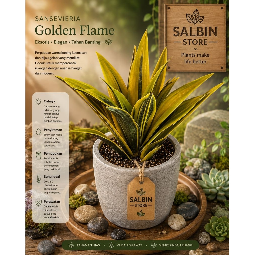 sansivera golden flame