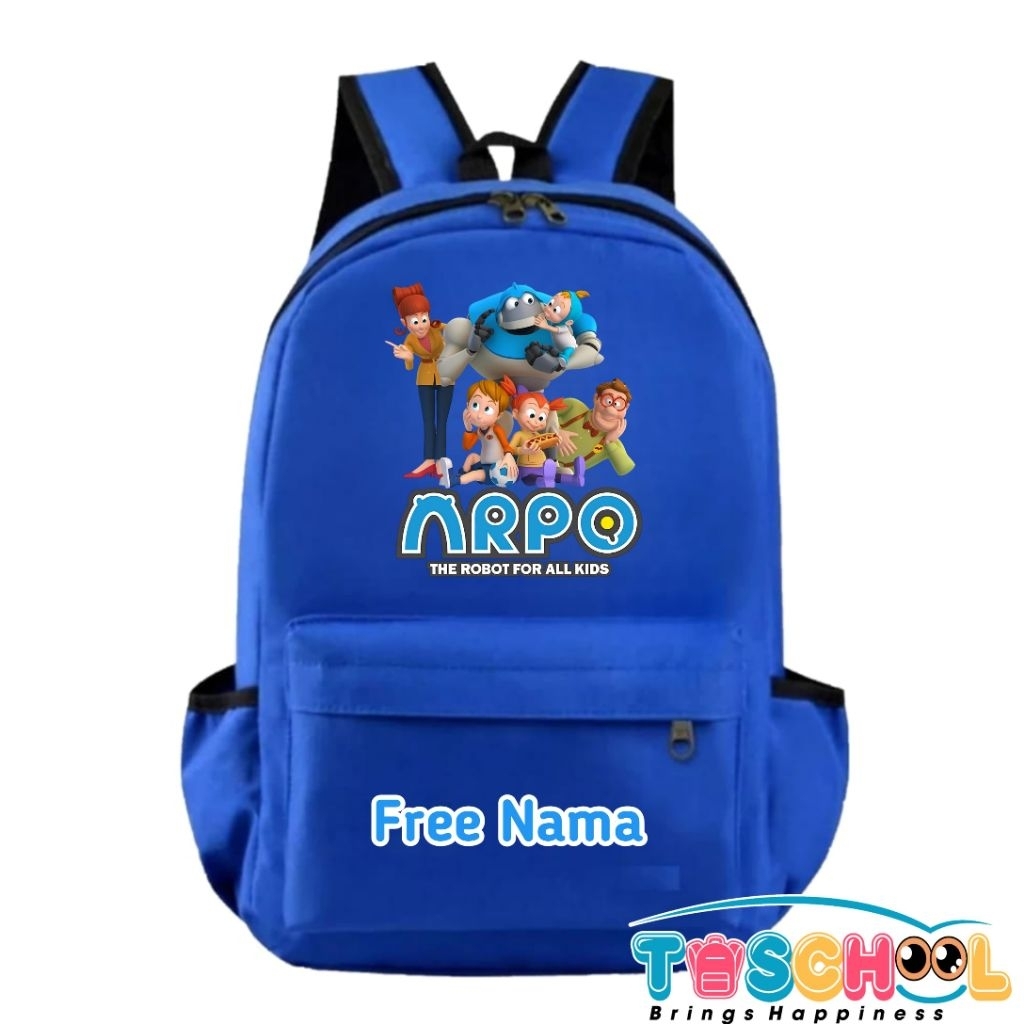 TAS RANSEL ANAK ARPO THE ROBOT FREE NAMA