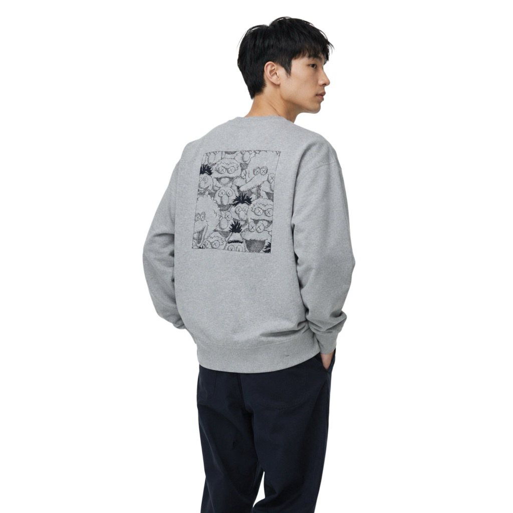 Uniqlo Kaws Sesame Street Crewneck