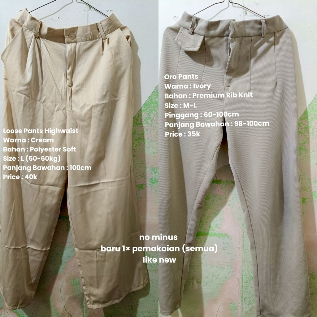 Preloved Oro Pants Highwaist