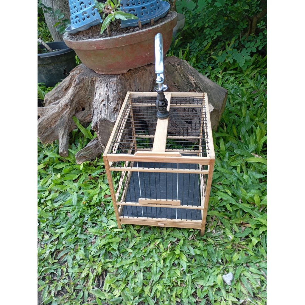 sangkar bambu burung kecil ruji fiber