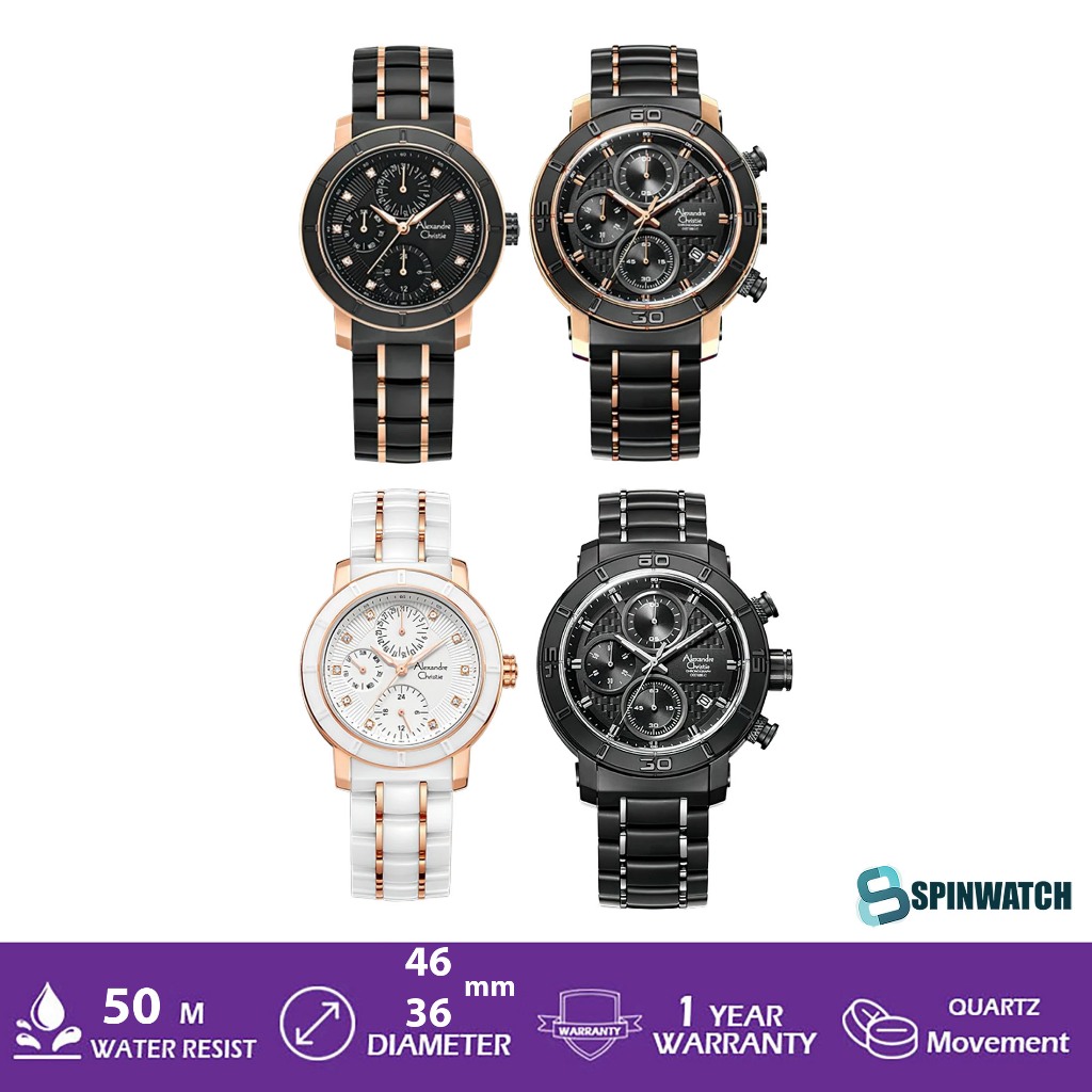 AC 6292 JAM TANGAN PRIA WANITA AC6292 KERAMIK ORIGINAL GARANSI RESMI