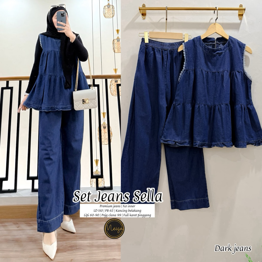 Setelan One Set dan Dress Knit Uniqlo Rajut Moca
