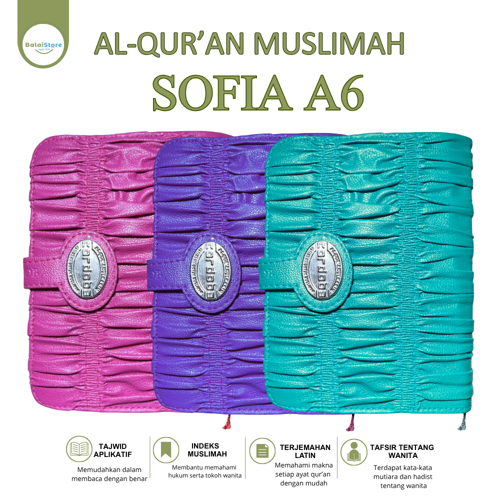 Al Quran Sofia A6 Resleting Terjemah Tajwid Warna Alquran Wanita Terjemah Latin Ukuran Kecil A6 Res