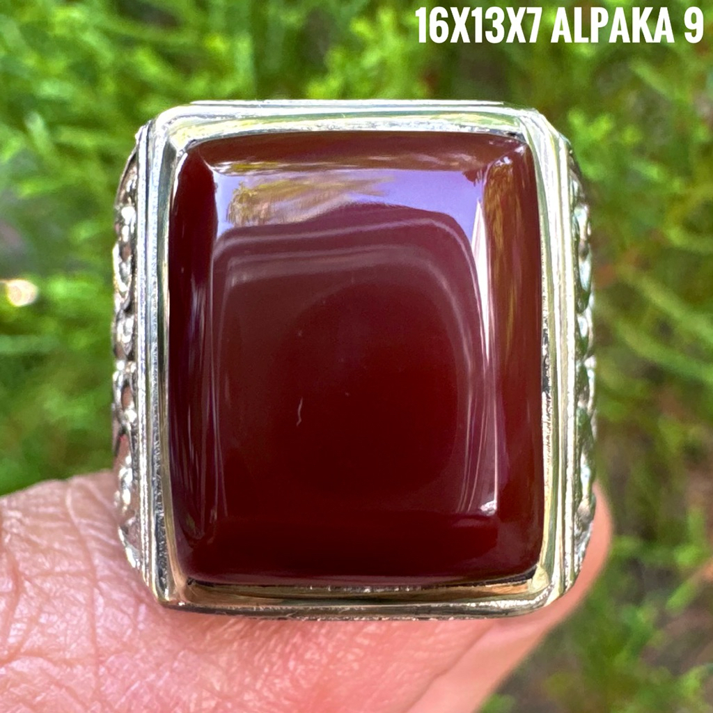 Cincin Batu Akik Natural Yaman Ati Ayam