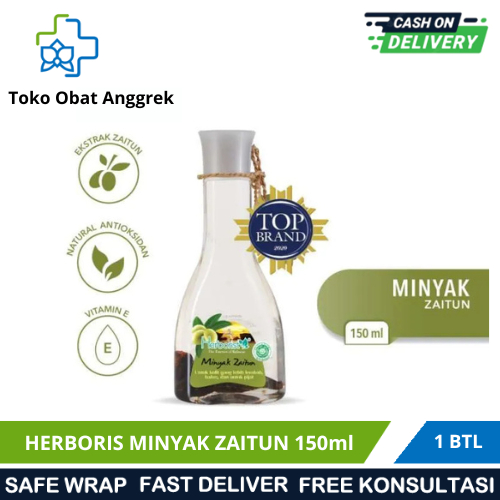 HERBORIST MINYAK ZAITUN 150 ML/MINYAK ZAITUN/MINYAK URUT/PIJAT ZAITUN