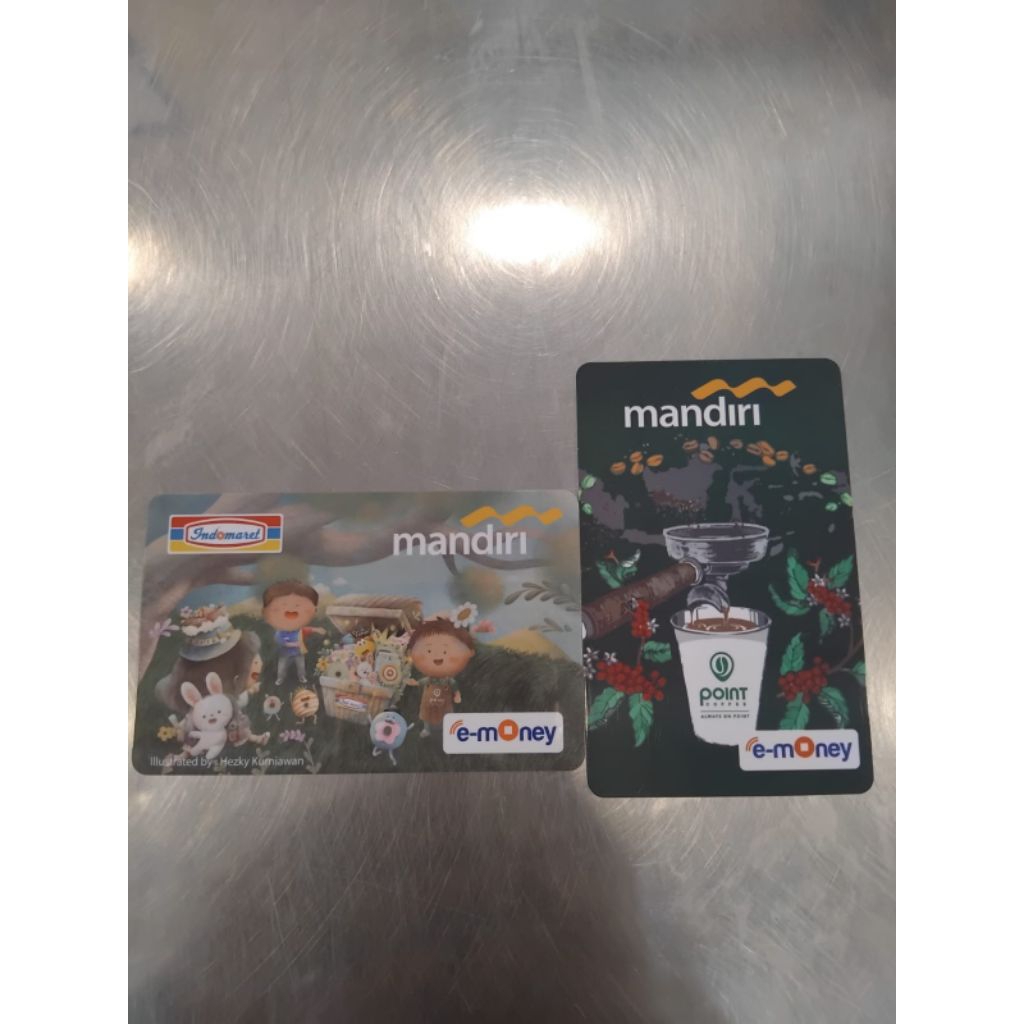 Kartu E Money Mandiri - Saldo 0 - Original - Support NFC - E Toll - E Wallet - Indomaret - Limited E