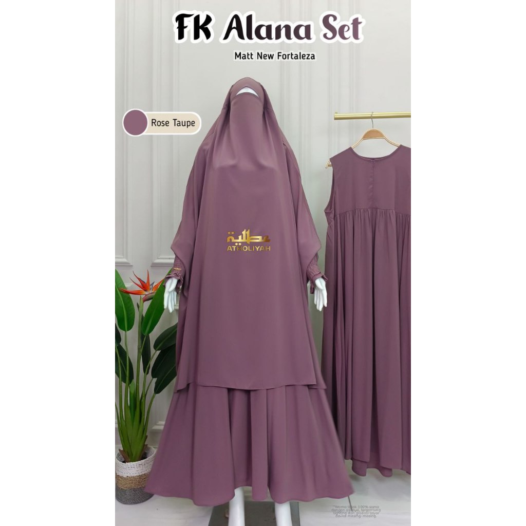 Atholiyah| FK Alana Set Gamis Singlet