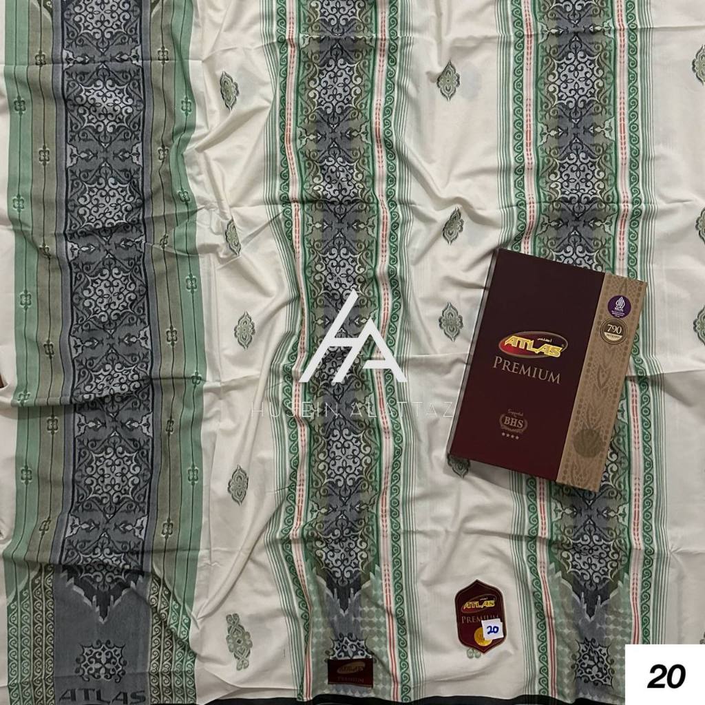 Sarung Atlas Premium Jaquard Songket Kembang Motif BHS Terbaru Tipe 790 780 765 760 735 730 Gold/Sil
