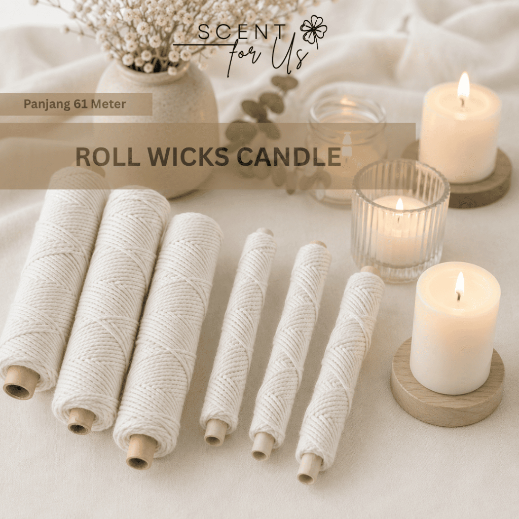 Tali Sumbu Lilin Gulungan / Candle Wick Roll Alat Pembuatan Lilin Wicks Tali Sumbu Lilin