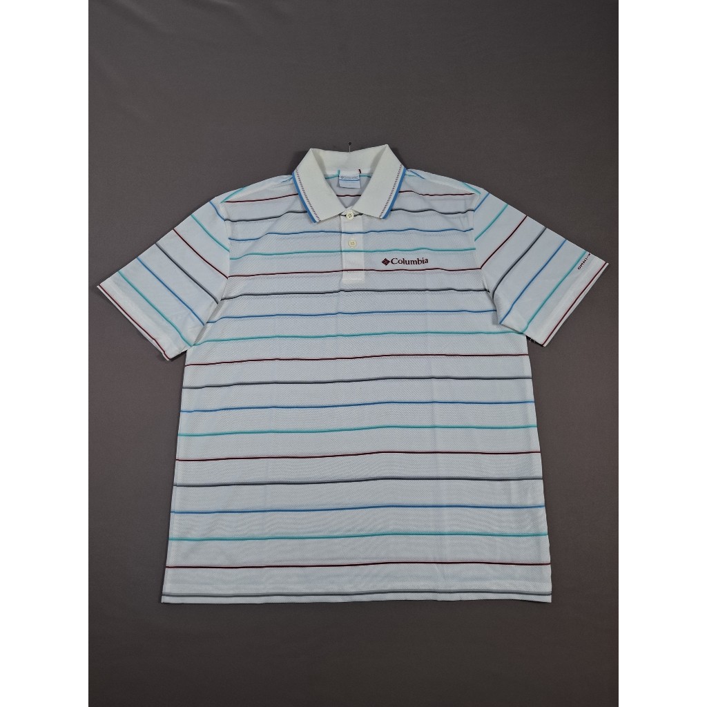 Kaos Polo Columbia Original Pria | Outdoor Polo Shirt Warna Salur, Biru, Merah maron, Hijau | Adem &