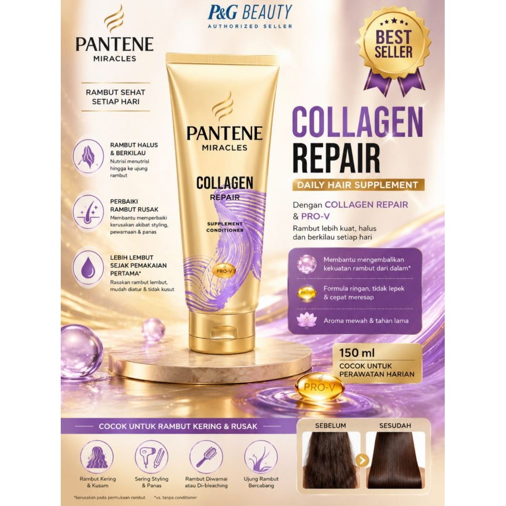 Pantene Conditioner Miracles Collagen Repair.
