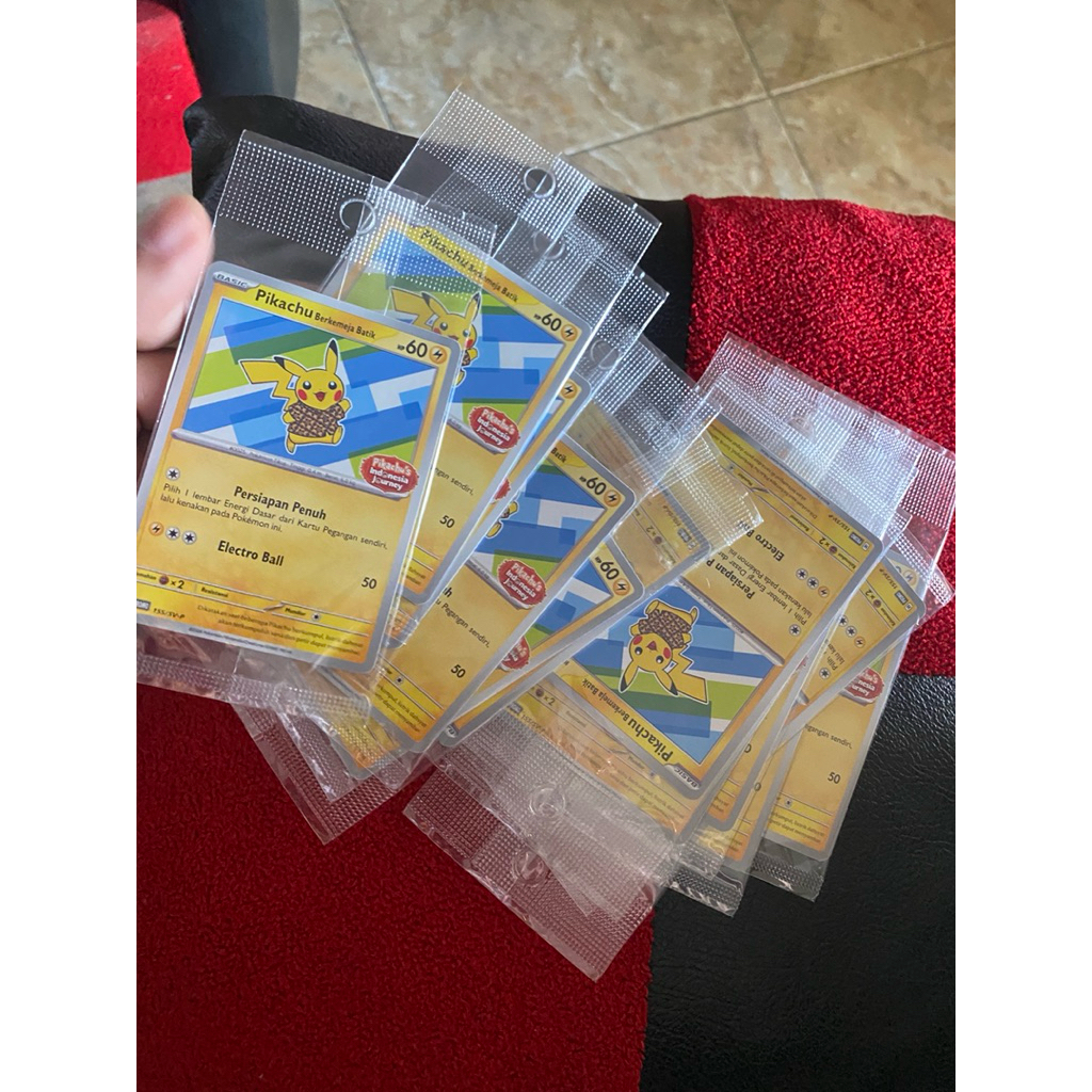 Kartu Pokemon Pikachu Batik Sealed original