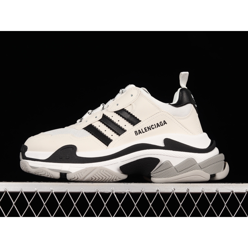 SIZE 39 READY STOCK - Adidas x Balenciaga Triple S Trainers White Black Sneakers BNIB