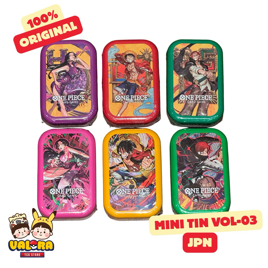 Mini-Tin One Piece Pack Set Vol 03 (TS-03) ONE PIECE TCG ORIGINAL