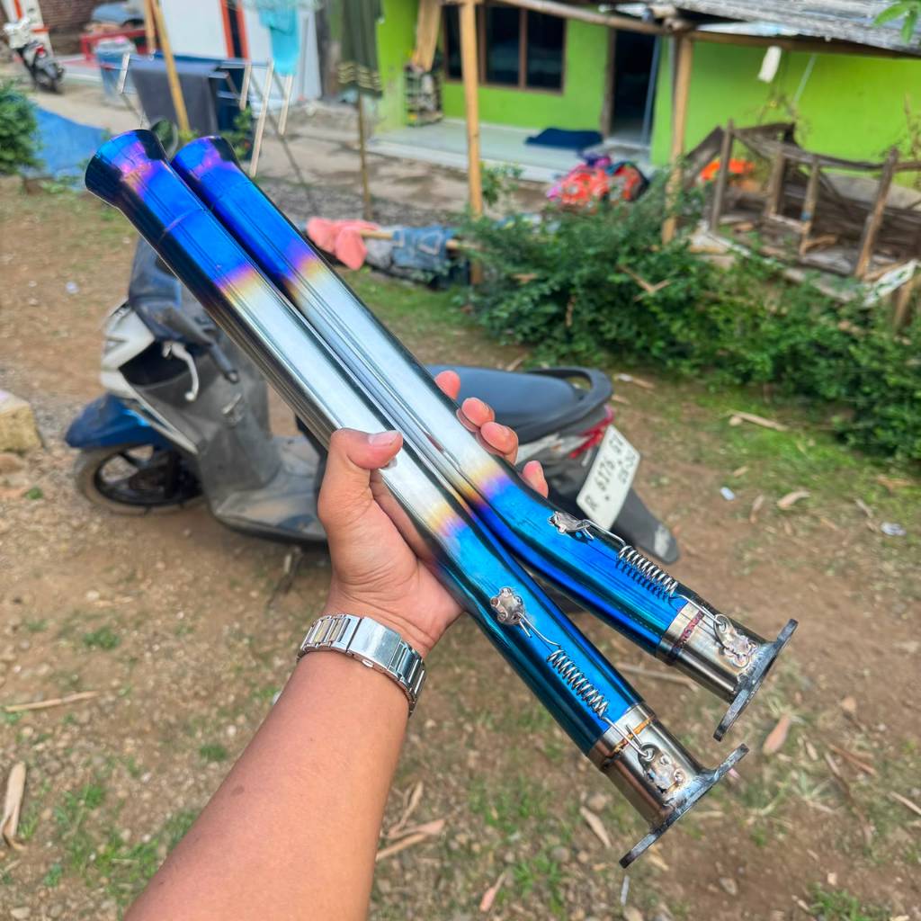 Knalpot Perahu Balap Ketinting Ryu Yasuka Loncin Moge Motoyama - Ukuran 38 mm GX- 390- 460- 440- 480