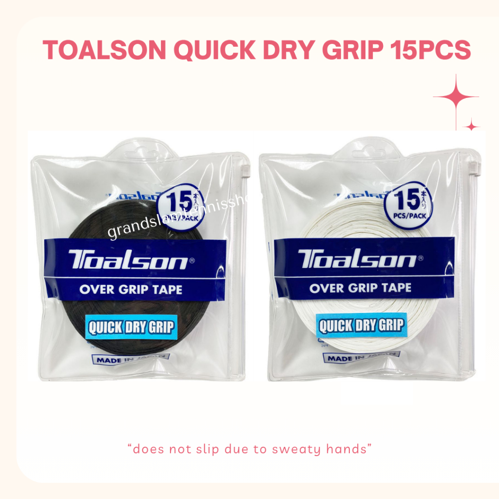 Toalson Quick Dry Grip 15pcs / Grip Raket Tenis Badminton Padel