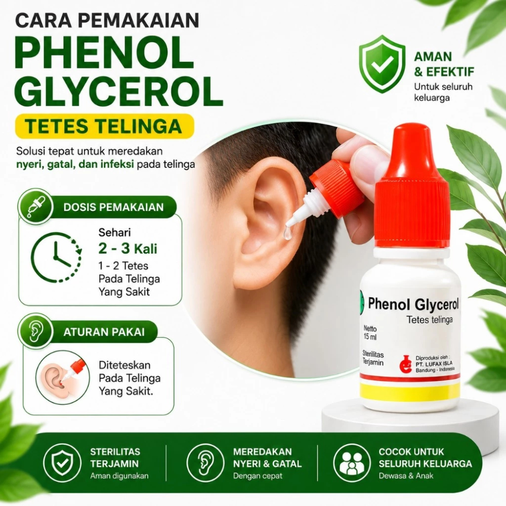 Phenol Glycerol Obat Tetes Telingan Phenol Glycerol 5 Ml Obat Sakit Telinga