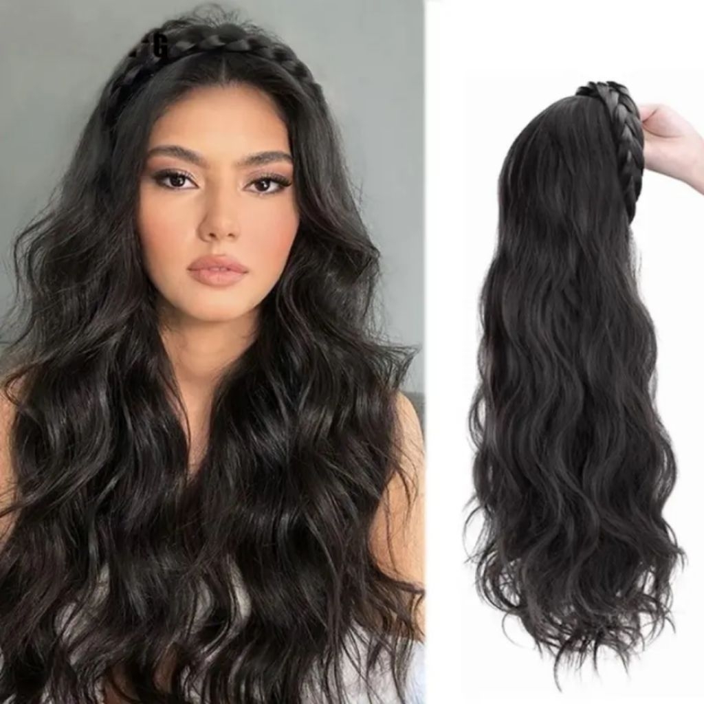 REALISTIC Wig Bando Curly Wig Instant Bando Wig Curly Bando Korean Style