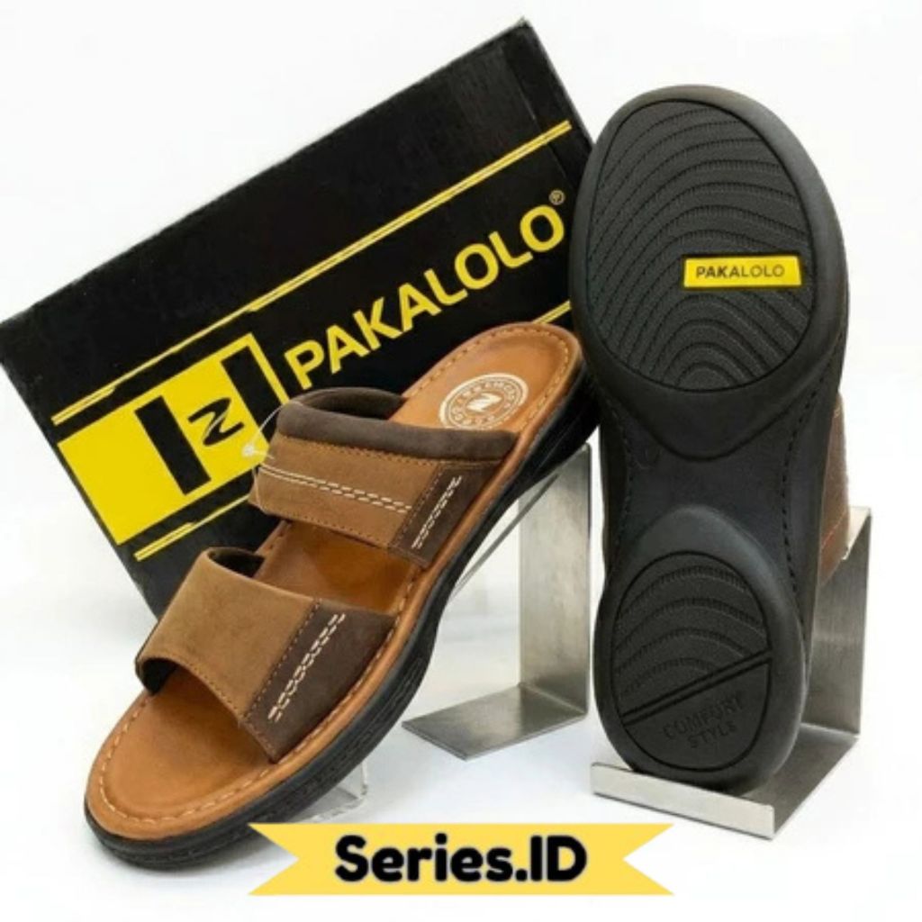 COD - PAKALOLO N 0873 TERBARU SENDAL KULIT PRIA TERLARIS | PAKALOLO GEMUK SELOP