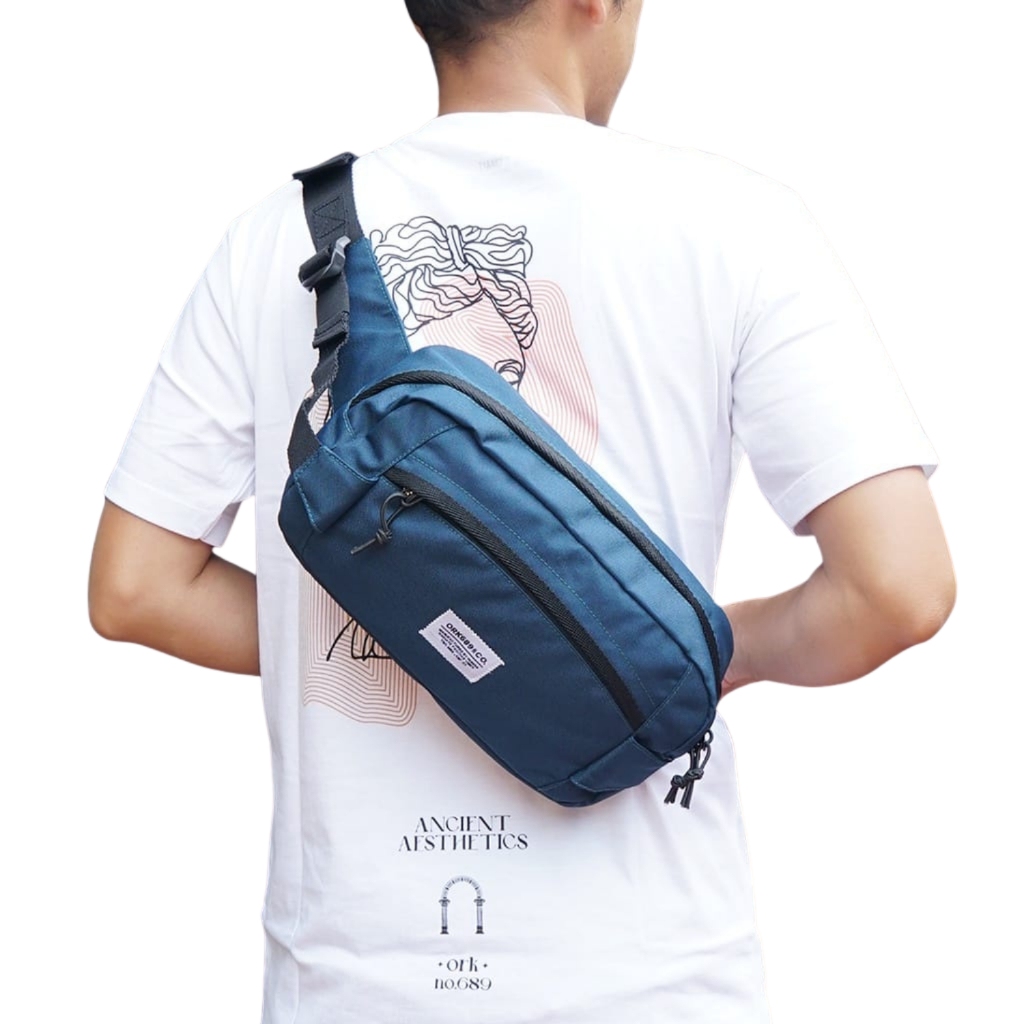 Tas Selempang Pria Tas Waistbag Waterproof Original Ork689 Wp Cezh