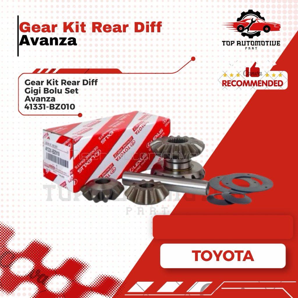 PINION SET GIGI BOLU ISI GARDAN AVANZA 1.3 XENIA GRANMAX 1300cc